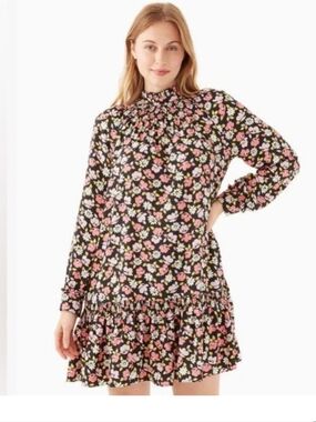 Kate Spade Flower Print Smock Dress